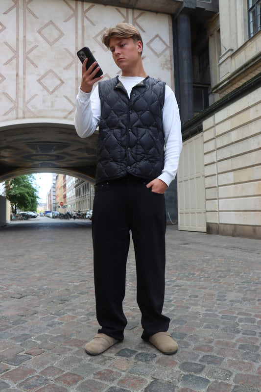 Thick Baggy Jeans - Black