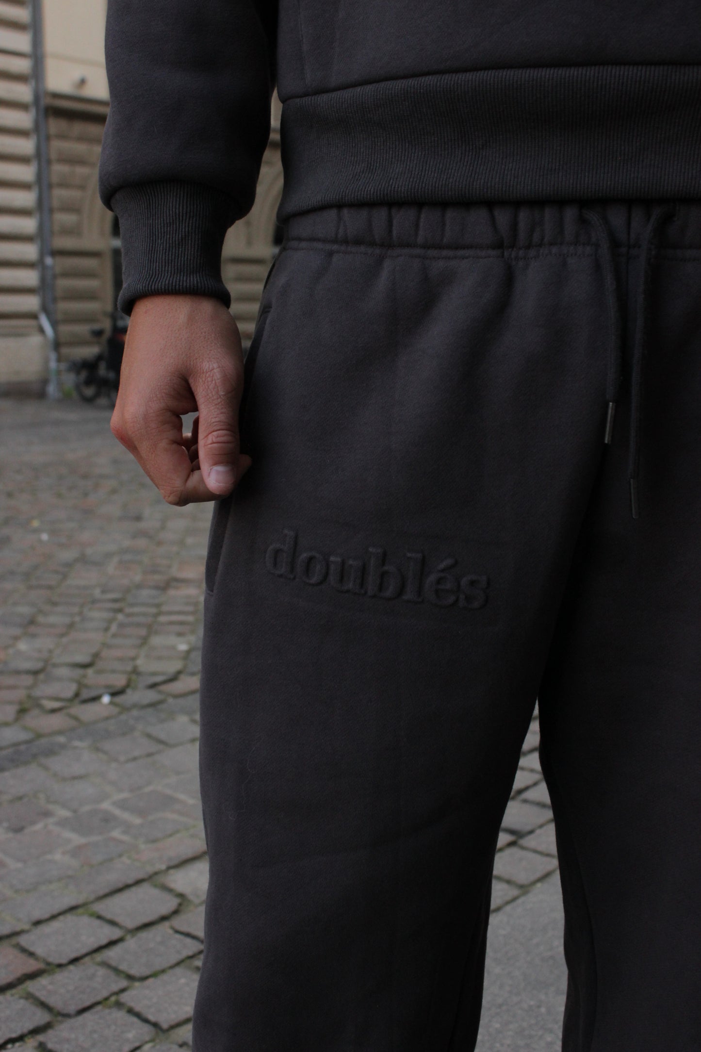 Joggingsæt (Hoodie & Bukser) Grå