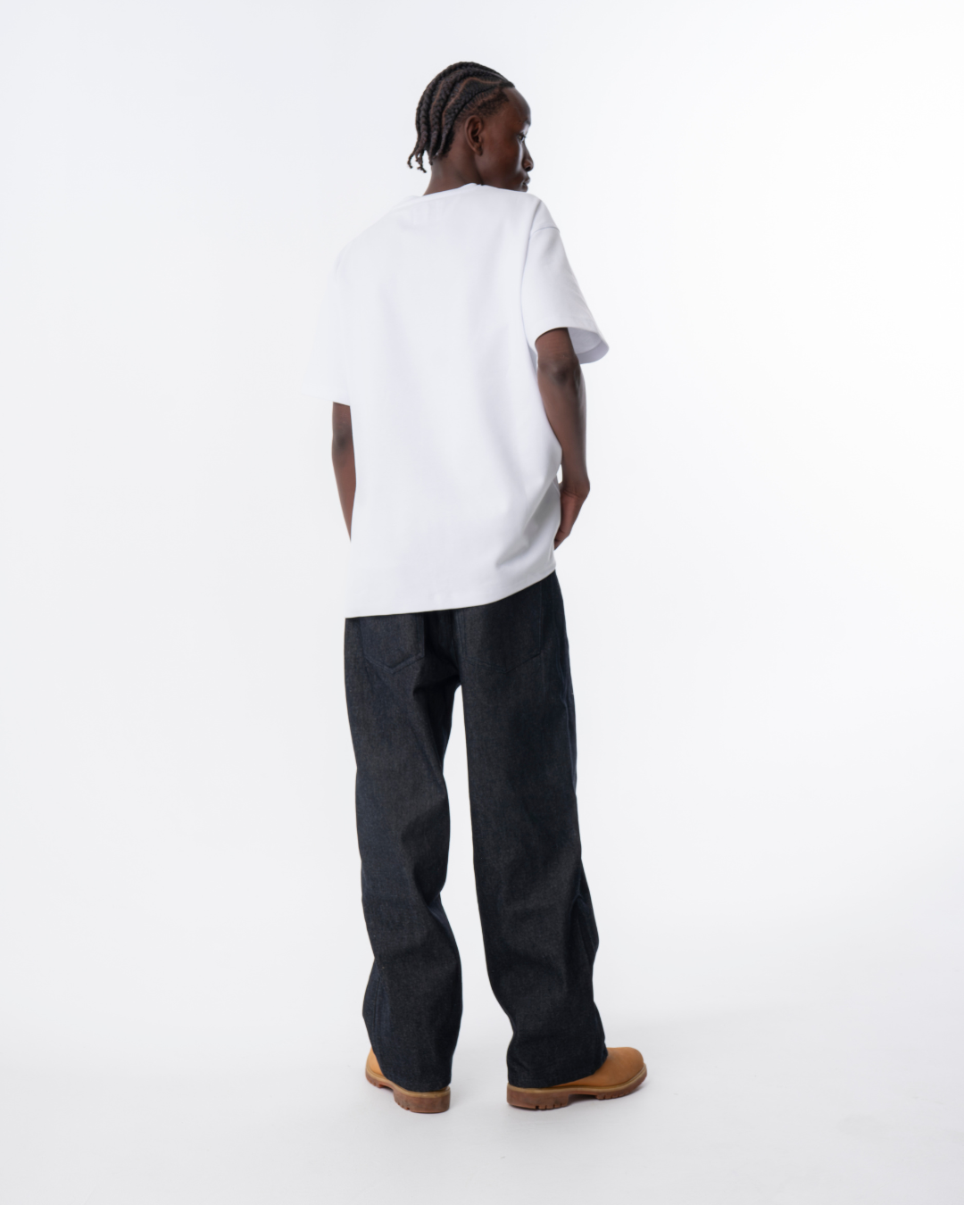 Heavyweight T-Shirt med Special Dark Blue Logo