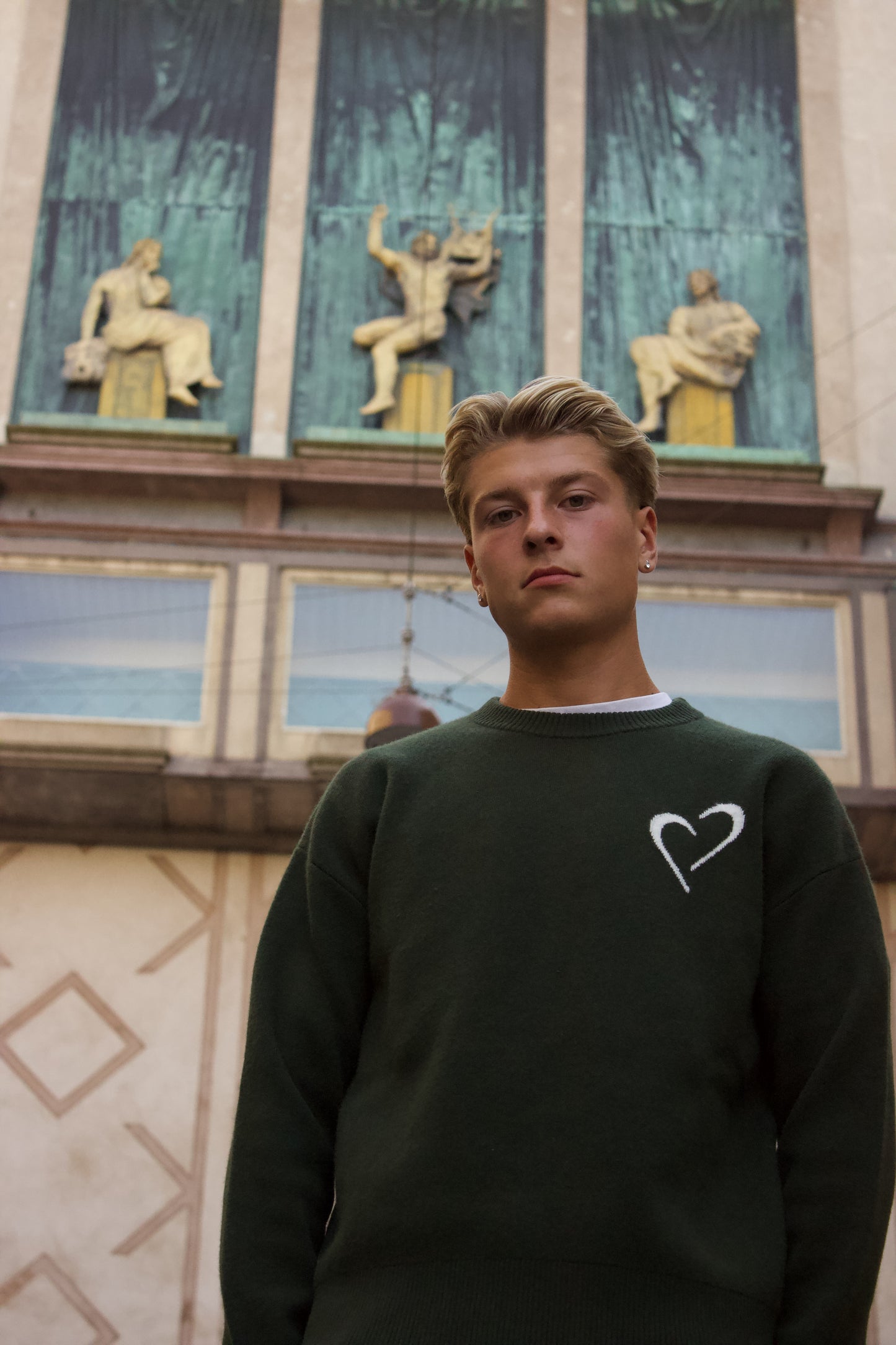 Merino Wool Sweater - Green