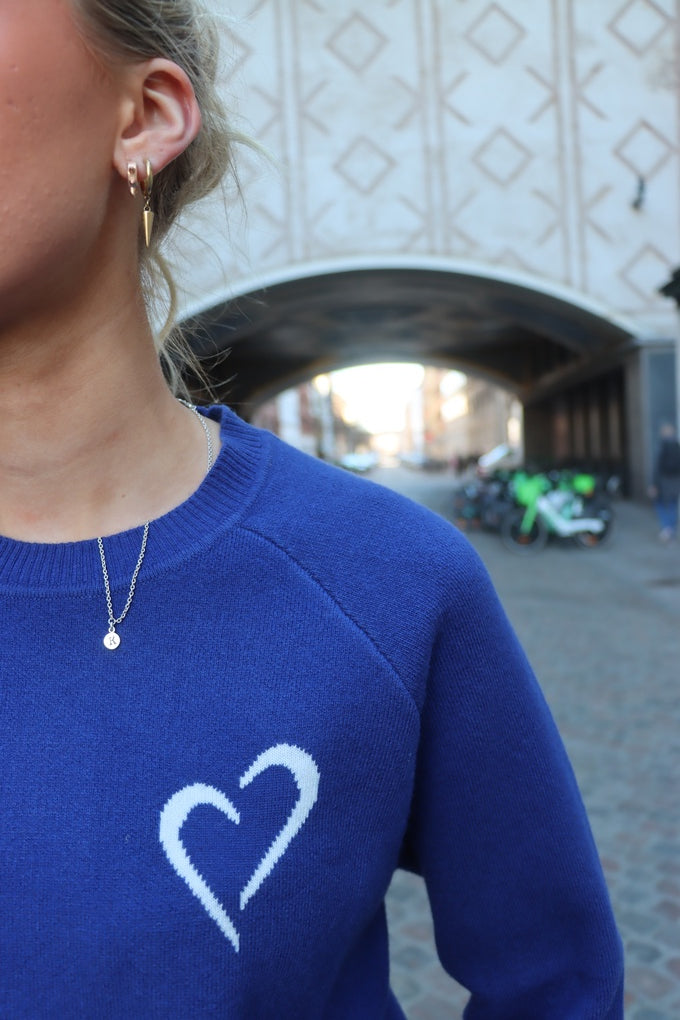 Womens Soft Knit Sweater - Dark Blue