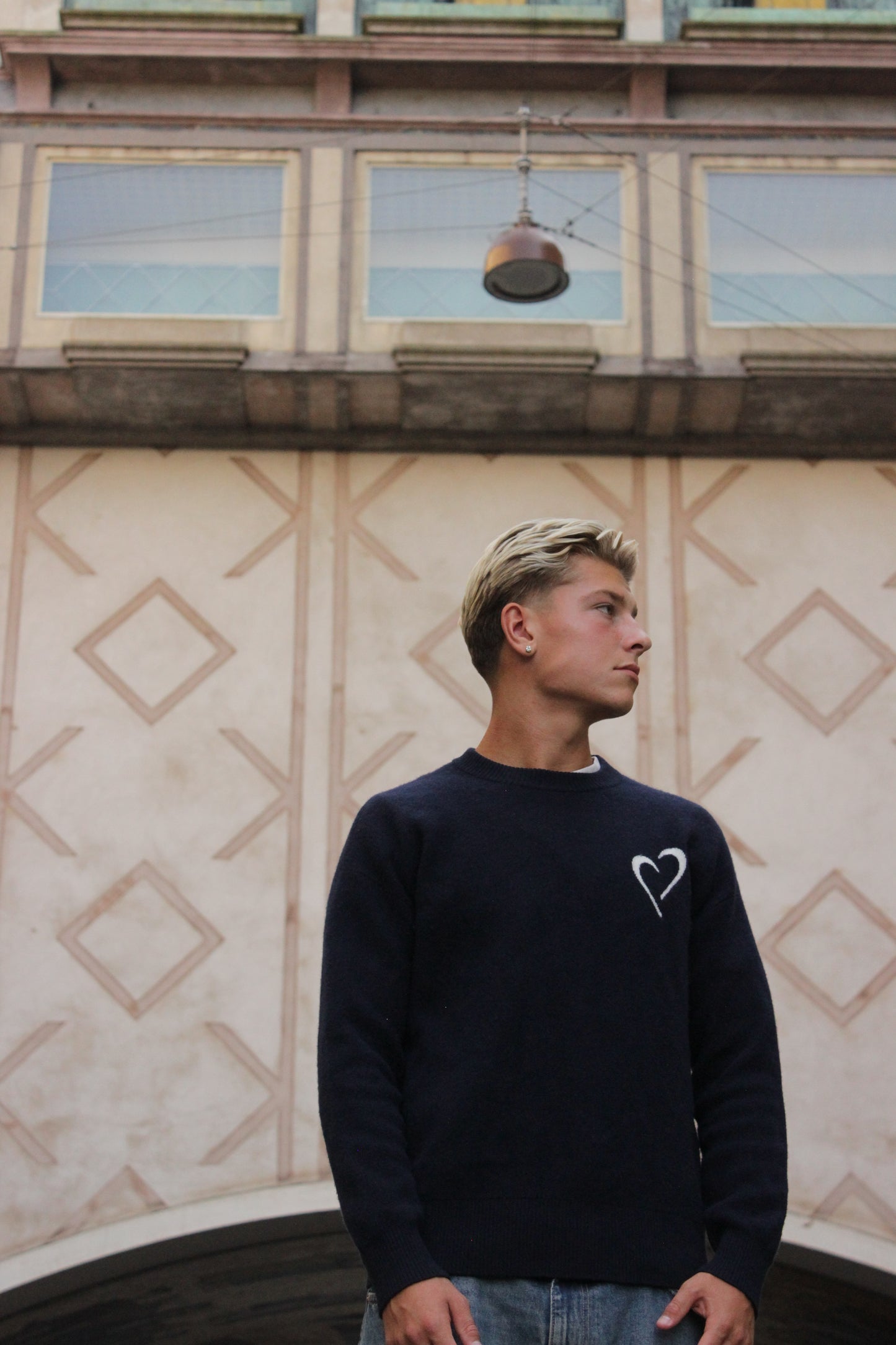 Merino Wool Sweater - Dark Blue