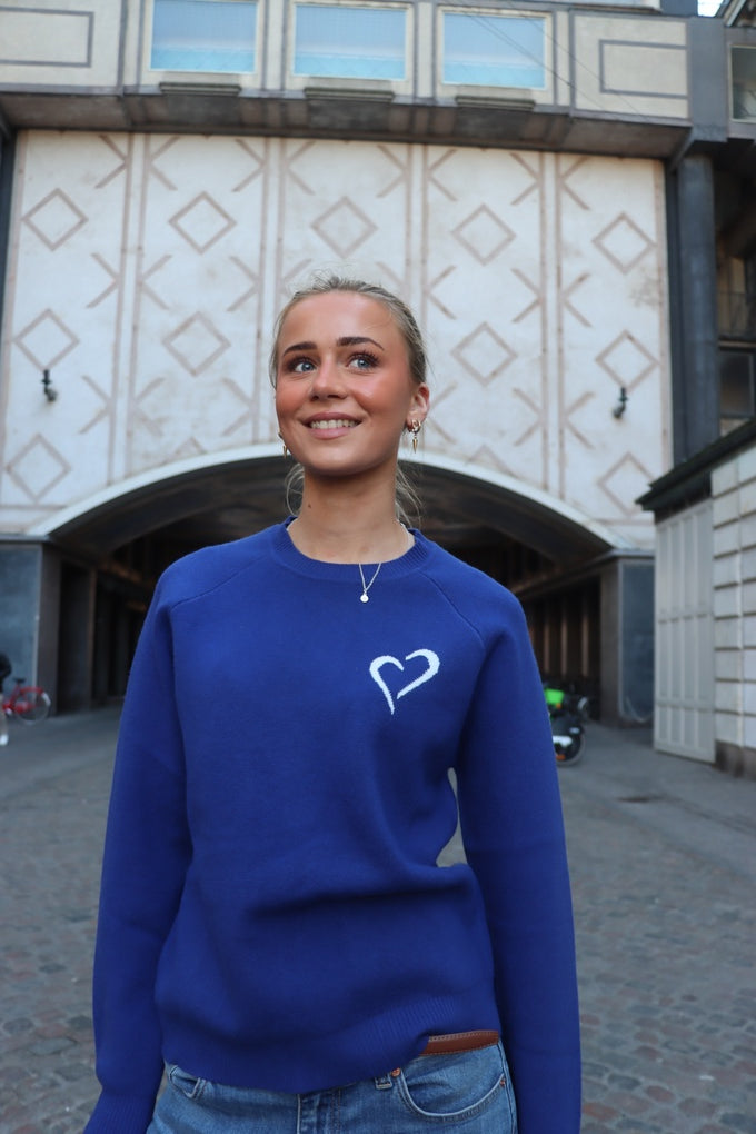 Womens Soft Knit Sweater - Dark Blue