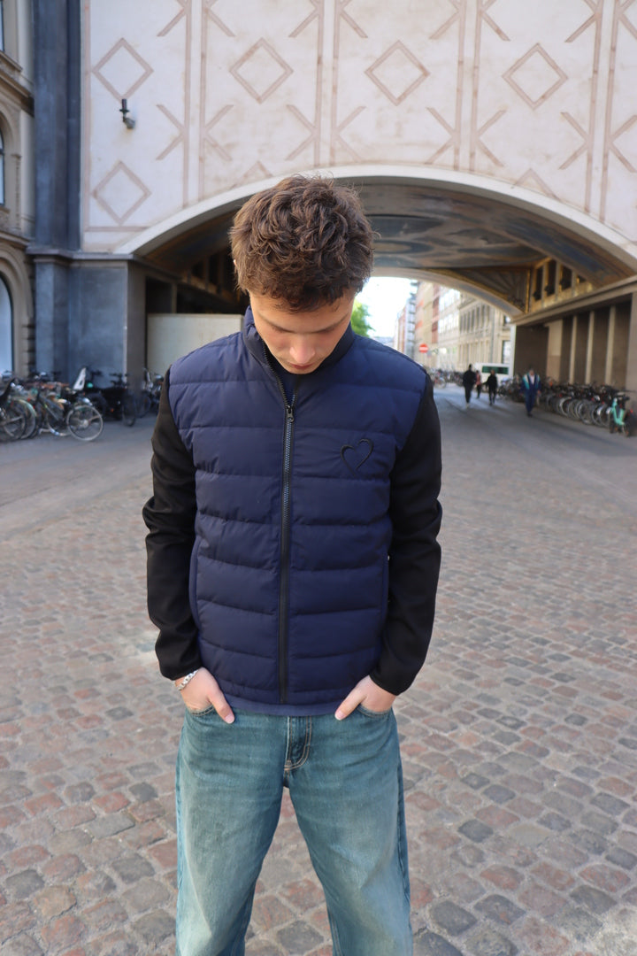 Spring Jacket Black Heart - Dark Blue