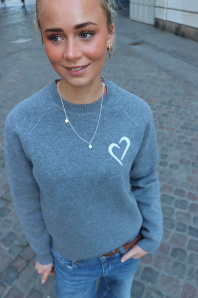 Womens Soft Knit Sweater - Grey