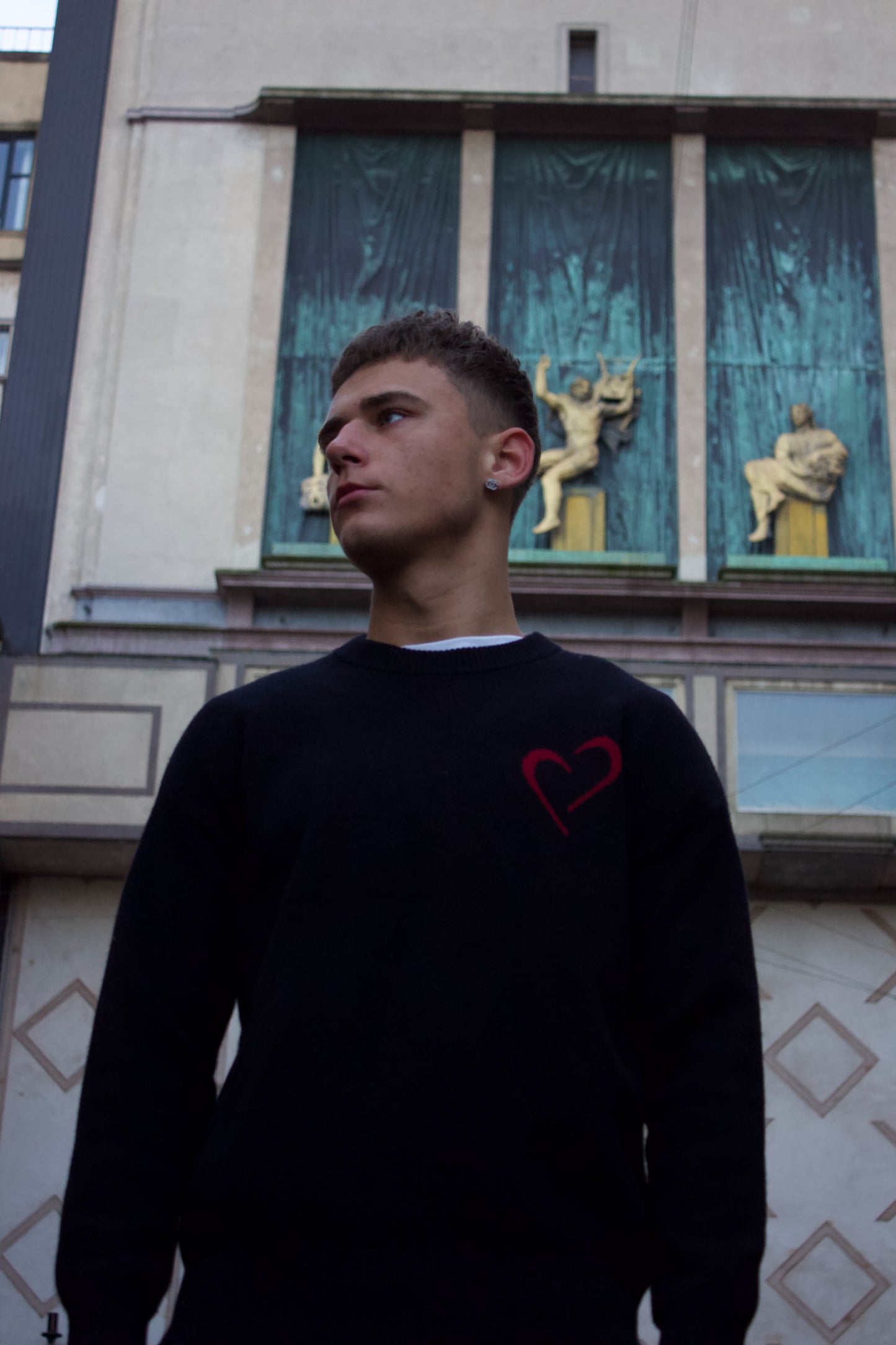 Merino Wool Sweater - Black