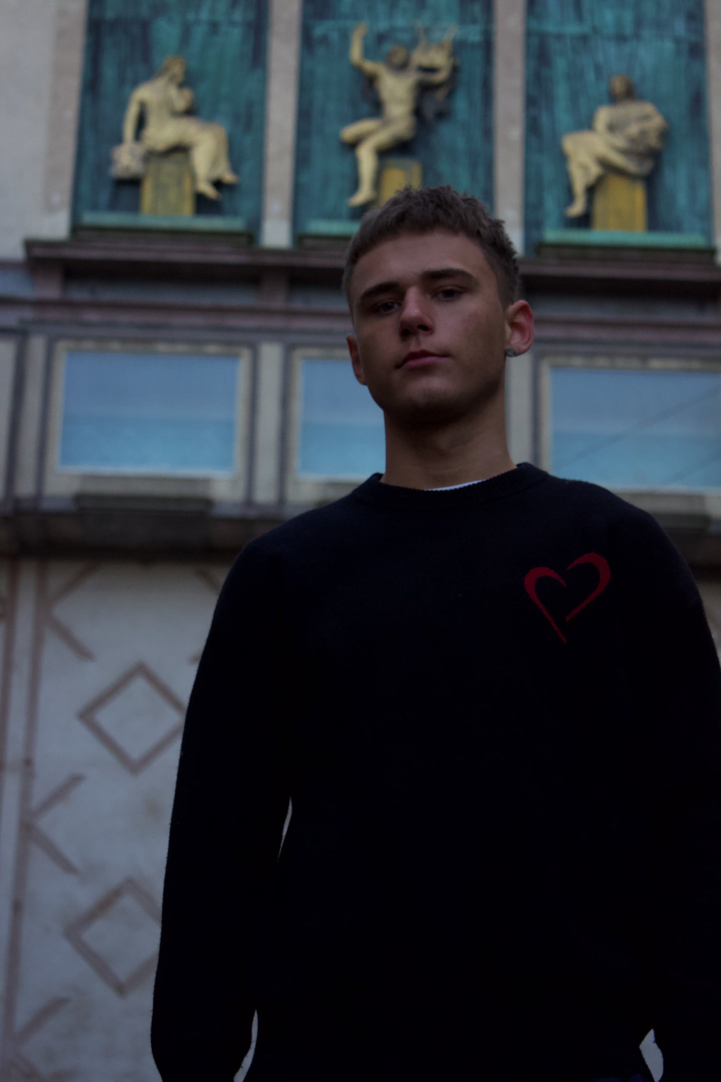 Merino Wool Sweater - Black