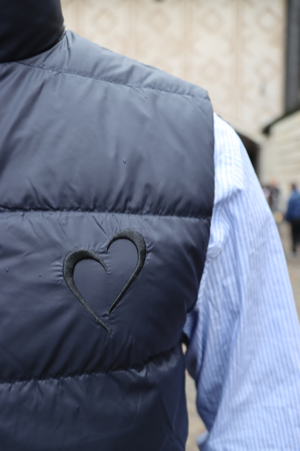 Vest with Heart - Dark Blue