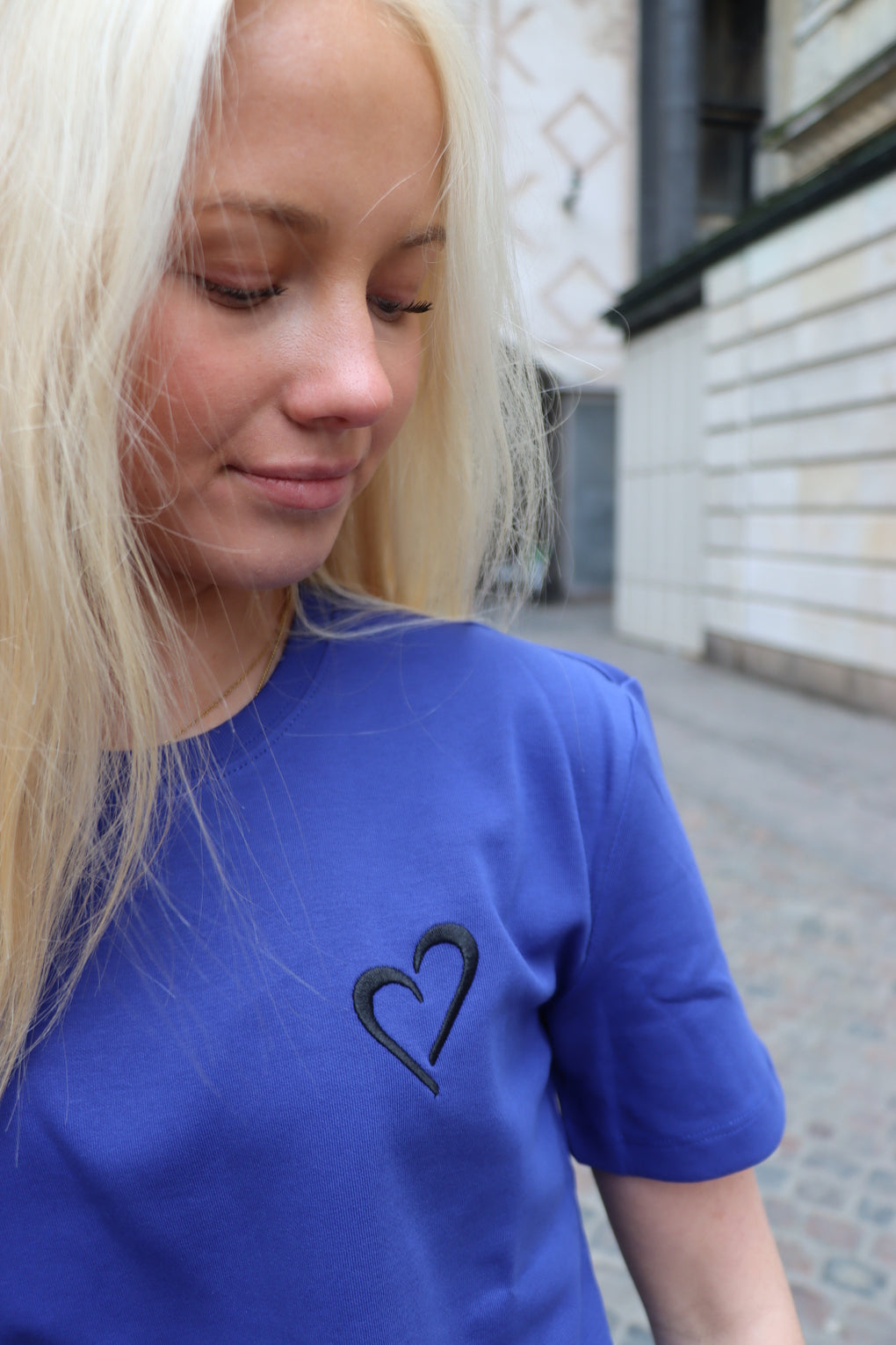 Womens Heavyweight T Shirt - Blue