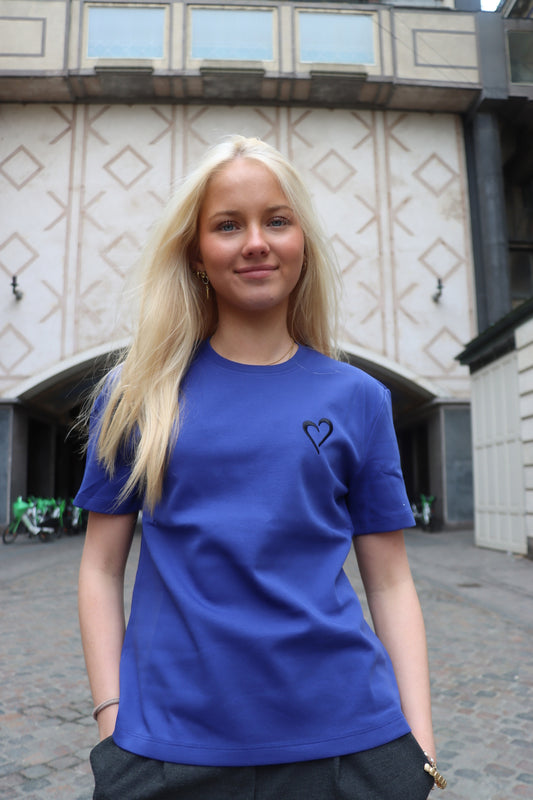 Womens Heavyweight T Shirt - Blue