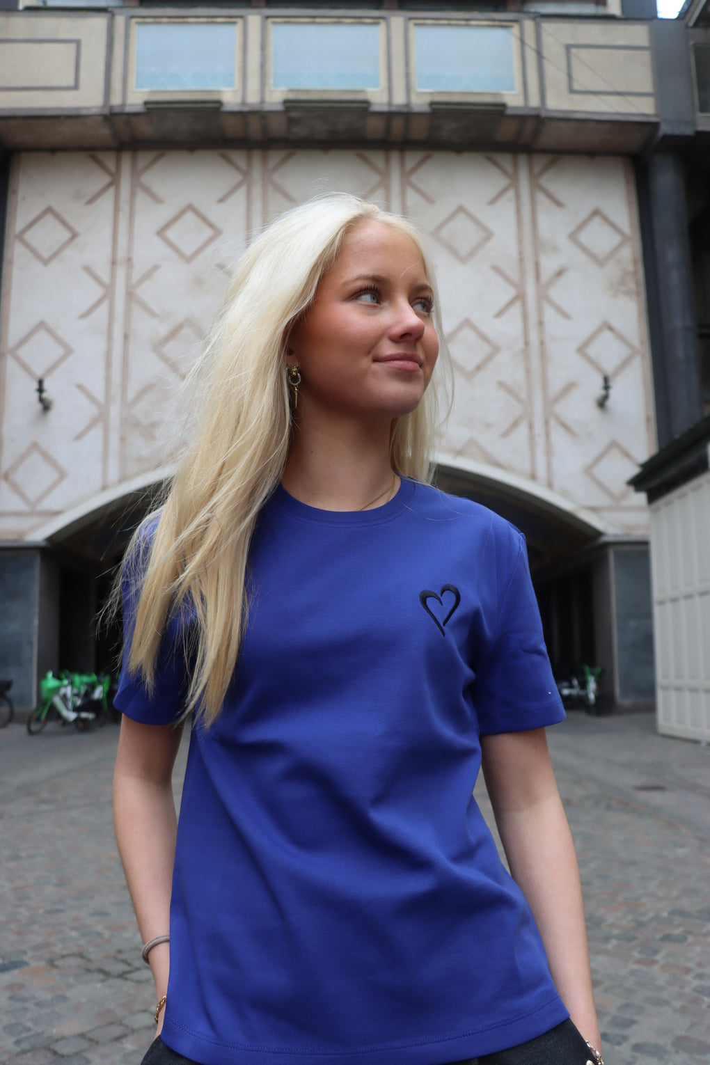 Womens Heavyweight T Shirt - Blue