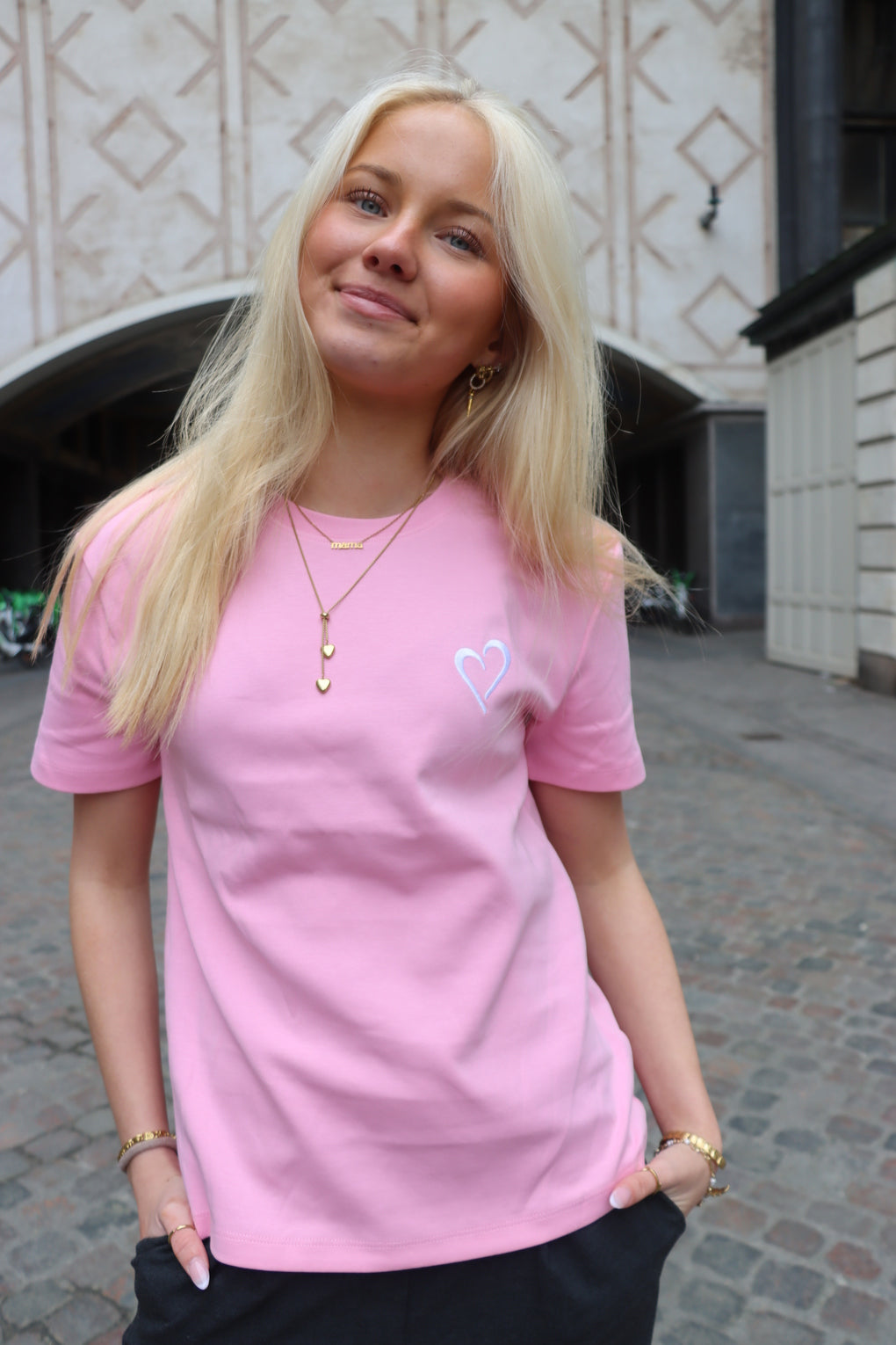 Womens Heavyweight T Shirt - Pink
