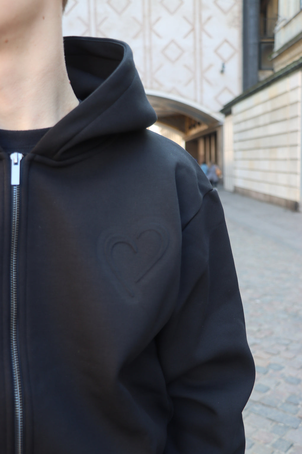 Cloud Zip Hoodie - Black