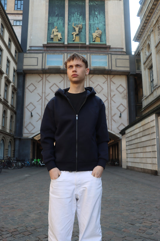 Cloud Zip Hoodie - Dark Blue