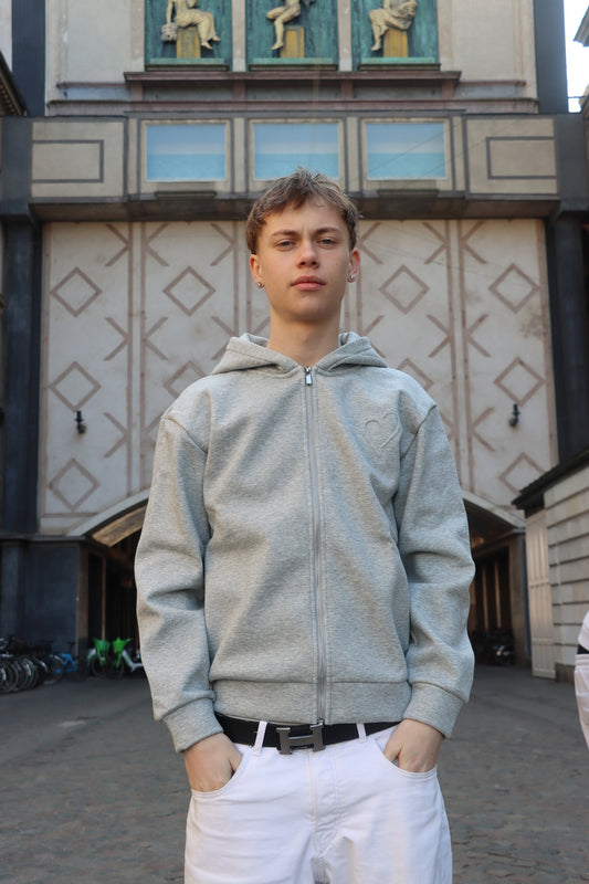 Cloud Zip Hoodie - Light Grey