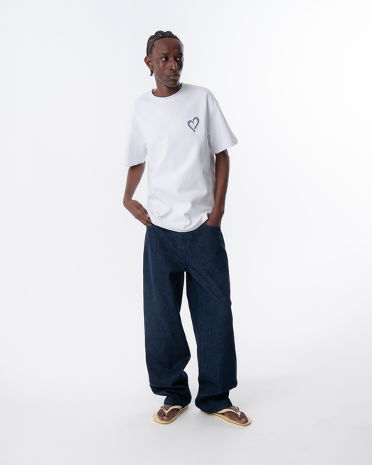 Baggy Denim Jeans - Mørkeblå