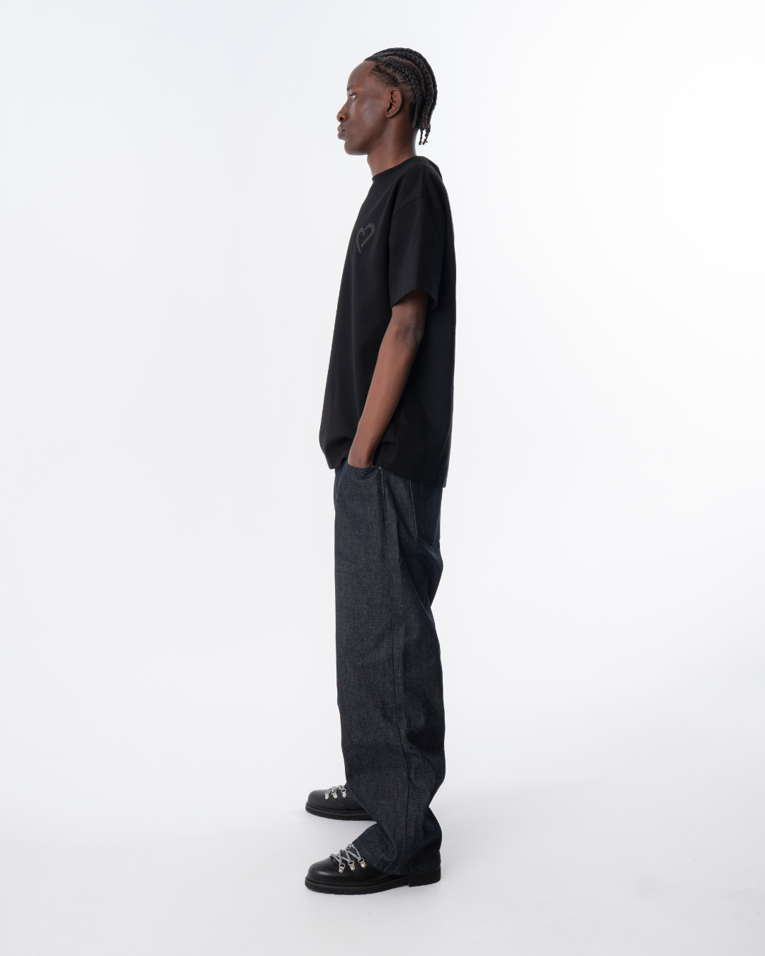 Heavyweight T-Shirt med Special Dark Grey Logo