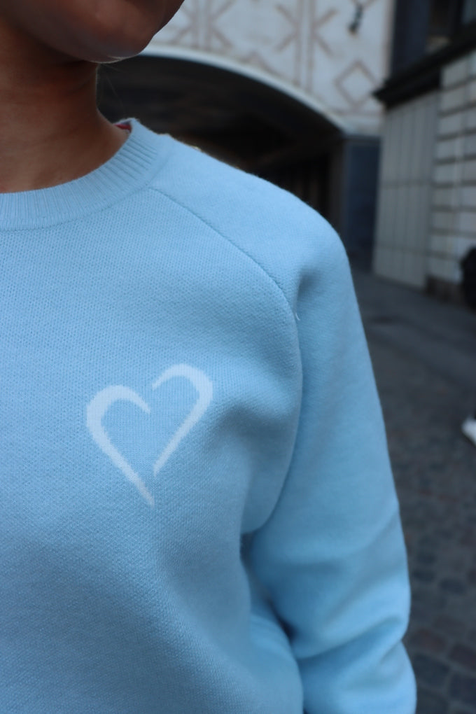 Womens Soft Knit Sweater - Light Blue