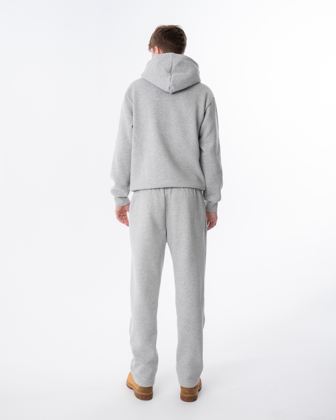 Embossed Hoodie - Light Grey