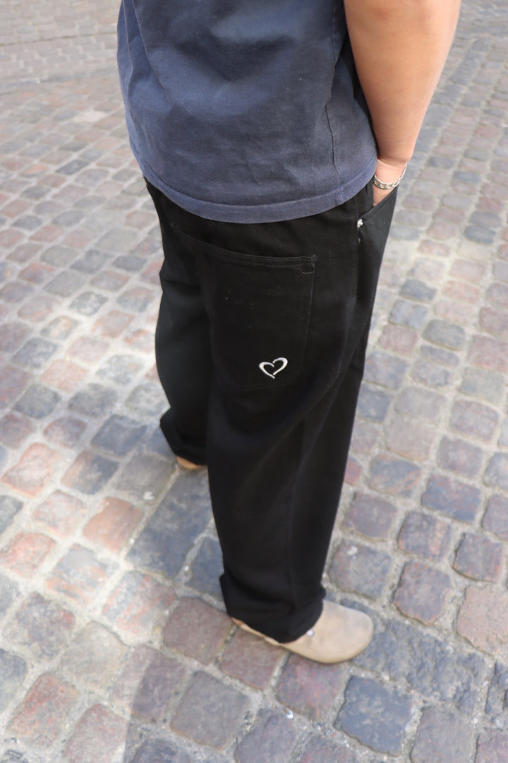 Baggy Denim Jeans - Black