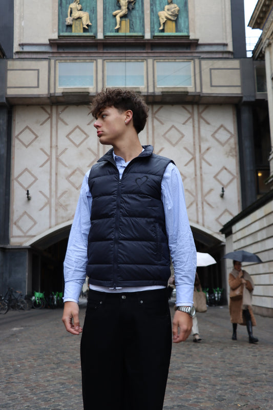 Vest with Heart - Dark Blue
