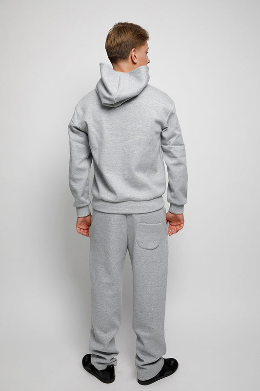 Cloud One-Pocket Jogging Pants - Light Grey