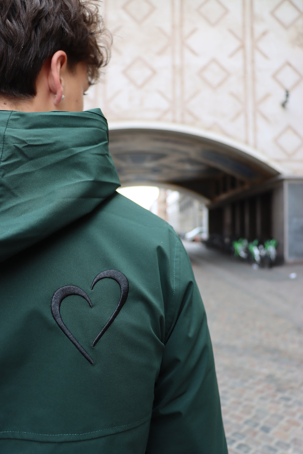 Windjacket with Heart - Green